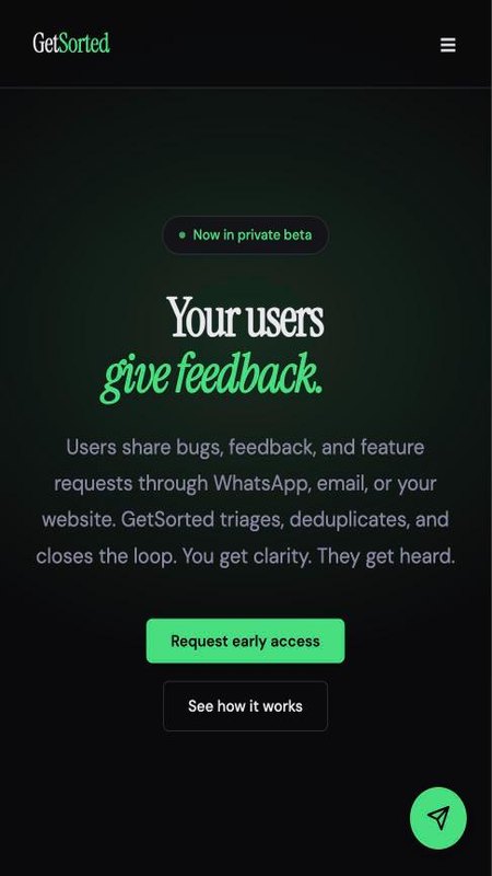 GetSorted on a phone